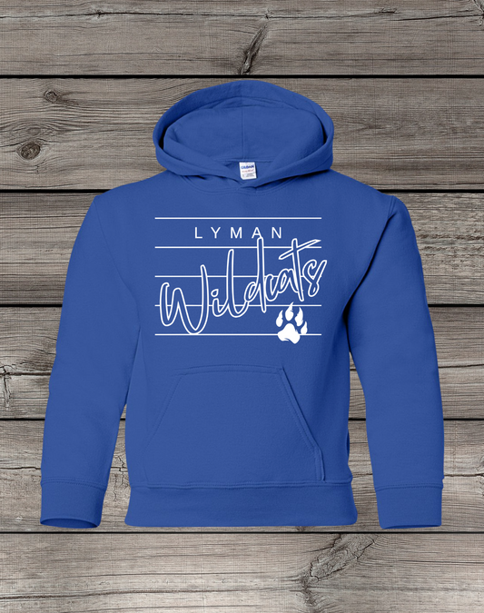 Lyman Wildcats Hoodie | School Spirit Wear | Youth & Adult Sizes | Wildcats Lined