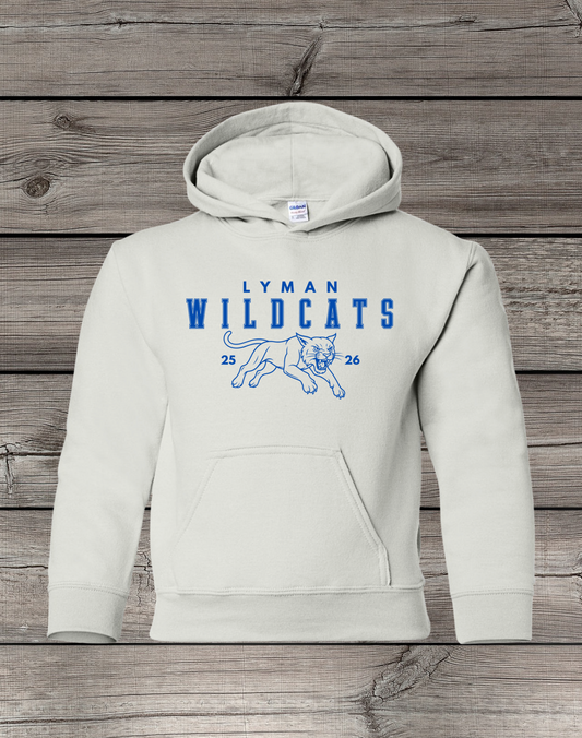 Lyman Wildcats Hoodie | School Spirit Wear | Youth & Adult Sizes | Wildcats 25/26