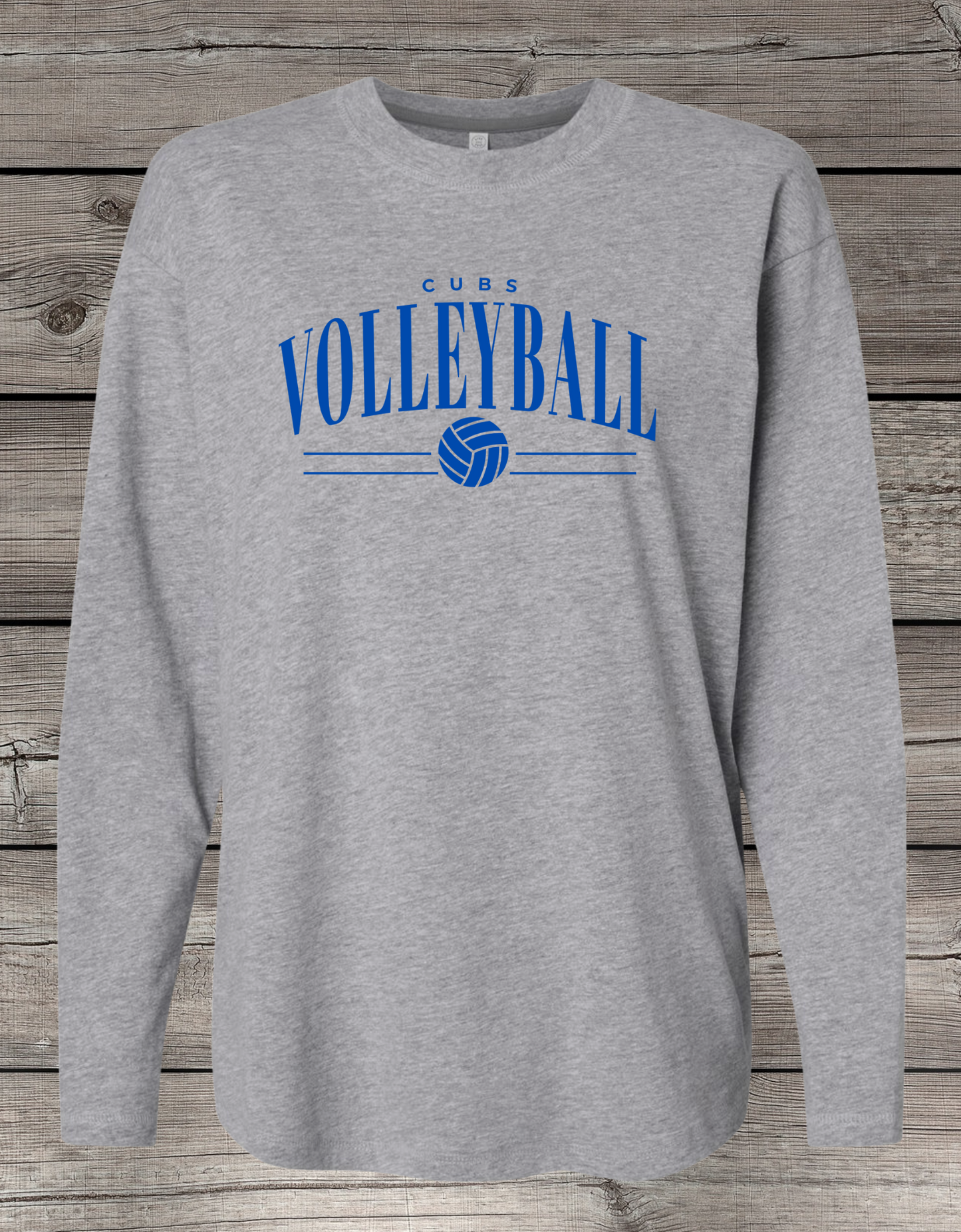 Cubs or Kodiaks Volleyball Long Sleeve Tee | Spirit Wear | CUBS/KODIAKS Lined