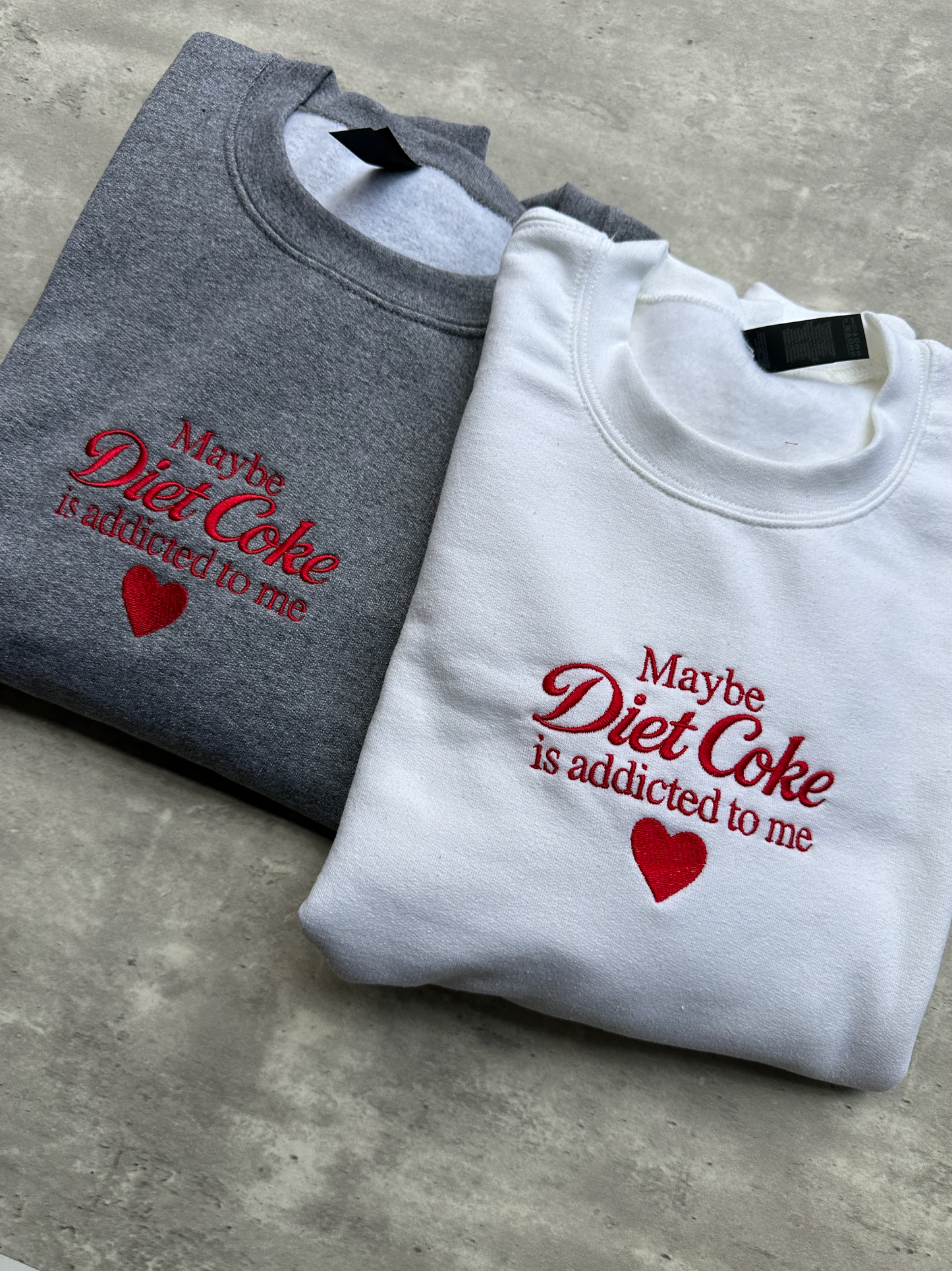 Embroidered Crewneck - Diet Soda Addict