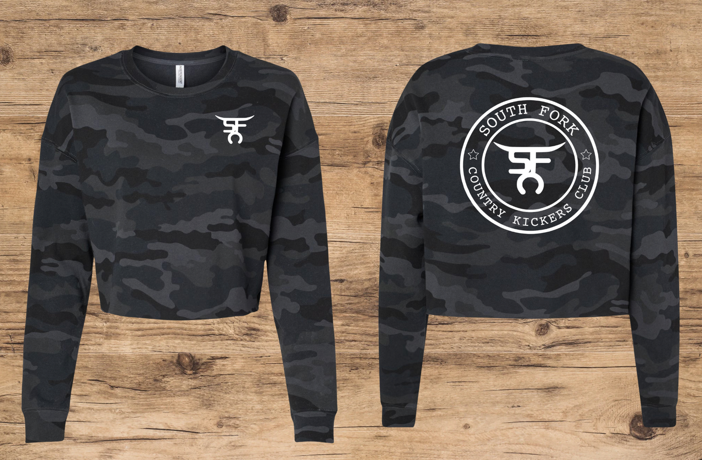 South Fork Country Kickers Crop Crewneck Sweatshirt