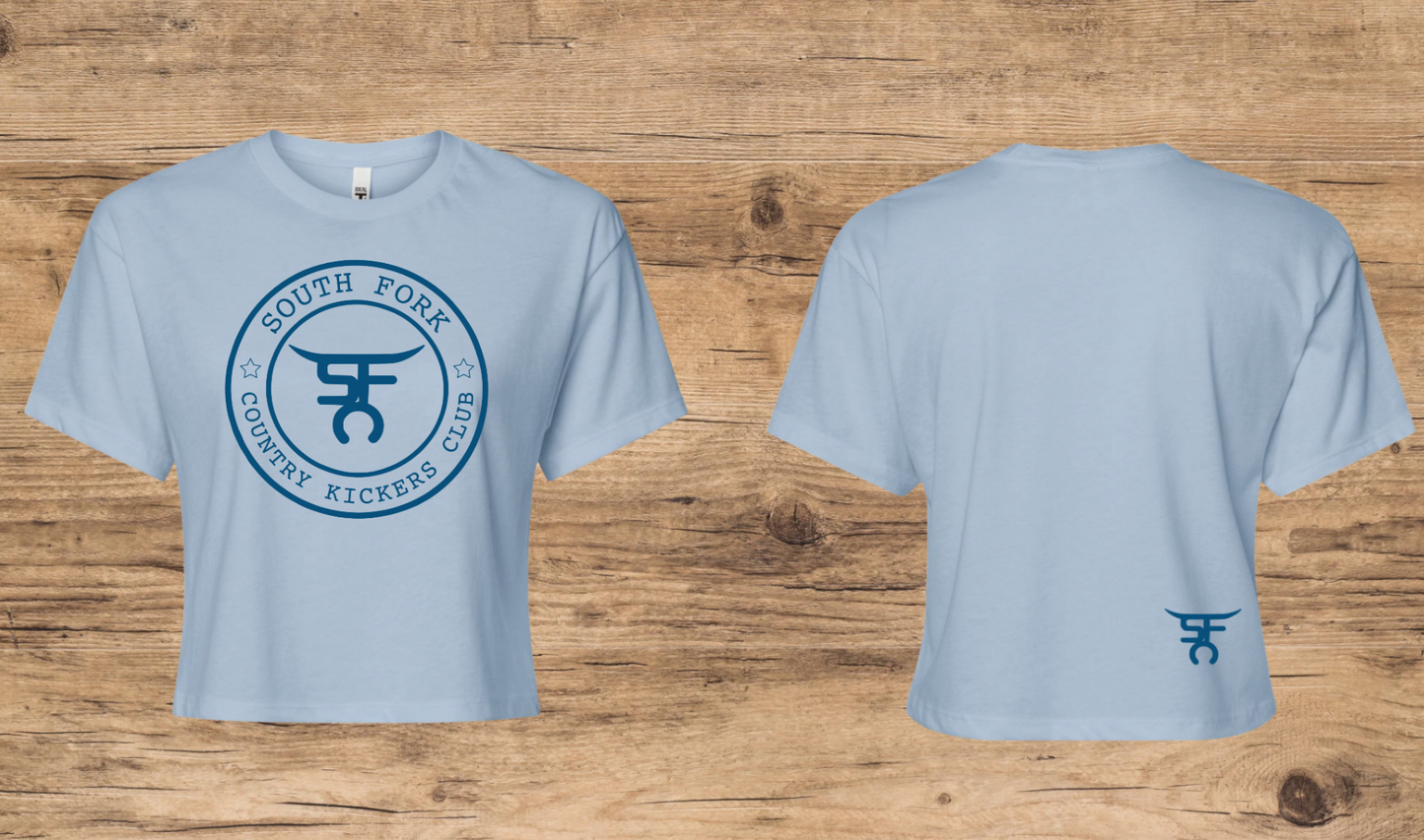 South Fork Country Kickers Crop Monochromatic T-Shirt