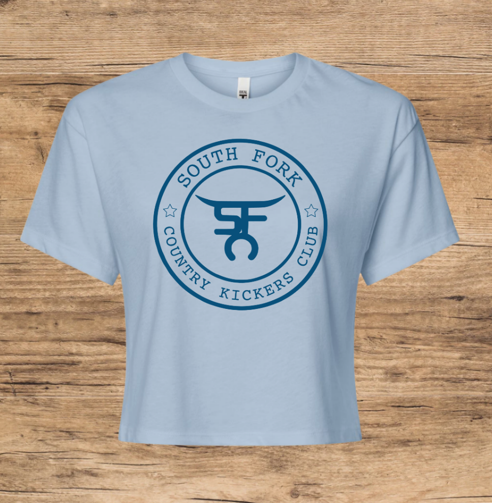 South Fork Country Kickers Crop Monochromatic T-Shirt