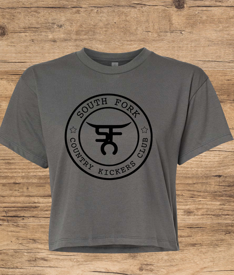 South Fork Country Kickers Crop Monochromatic T-Shirt