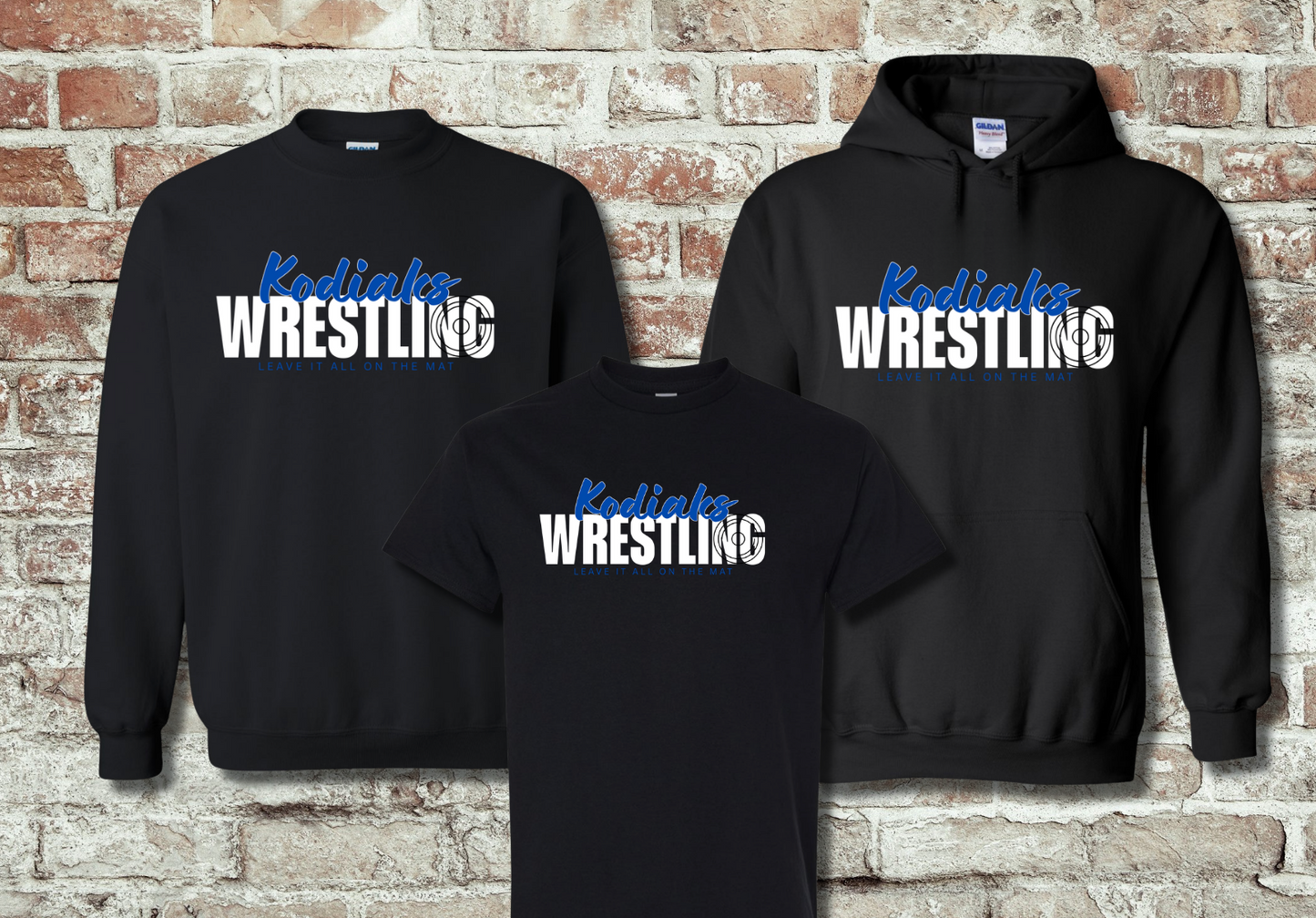 Kodiak Wrestling T-Shirt/Hoodie/Crewneck - Black