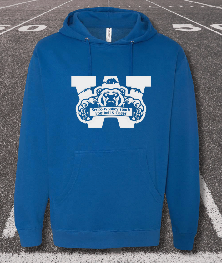 Sedro-Woolley Youth Football & Cheer Mid Weight Hooded Sweatshirt