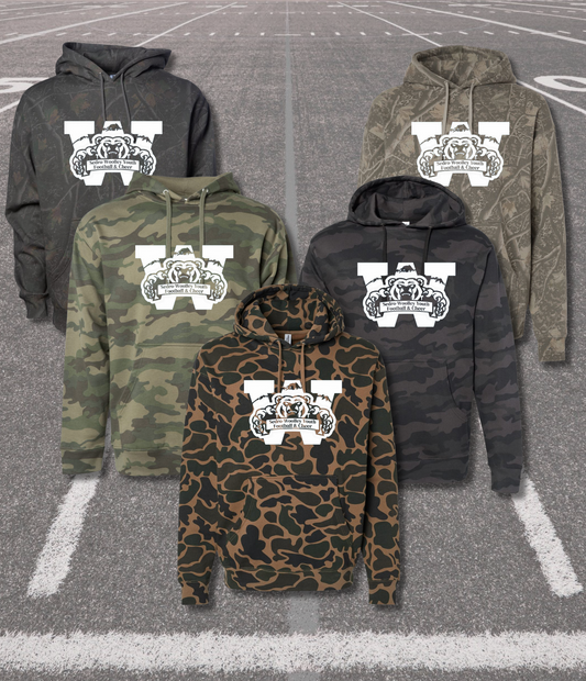 Sedro-Woolley Youth Football & Cheer Heavy Weight Camo Hooded Sweatshirt - Camo Collection
