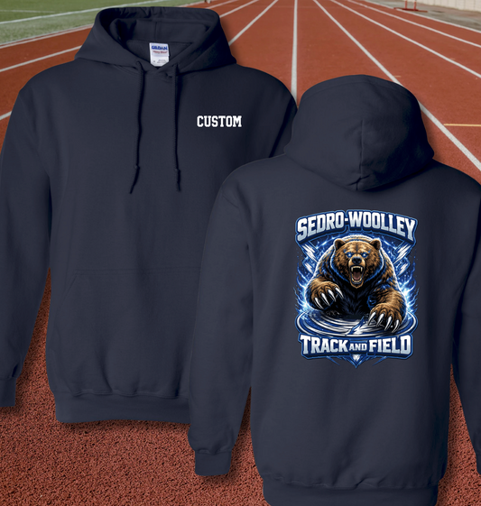 Cascade Middle School Track & Field Hoodie - Custom Name Option