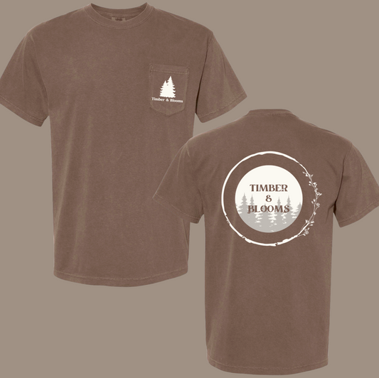 Timber & Bloom Comfort Colors® Pocket Tee
