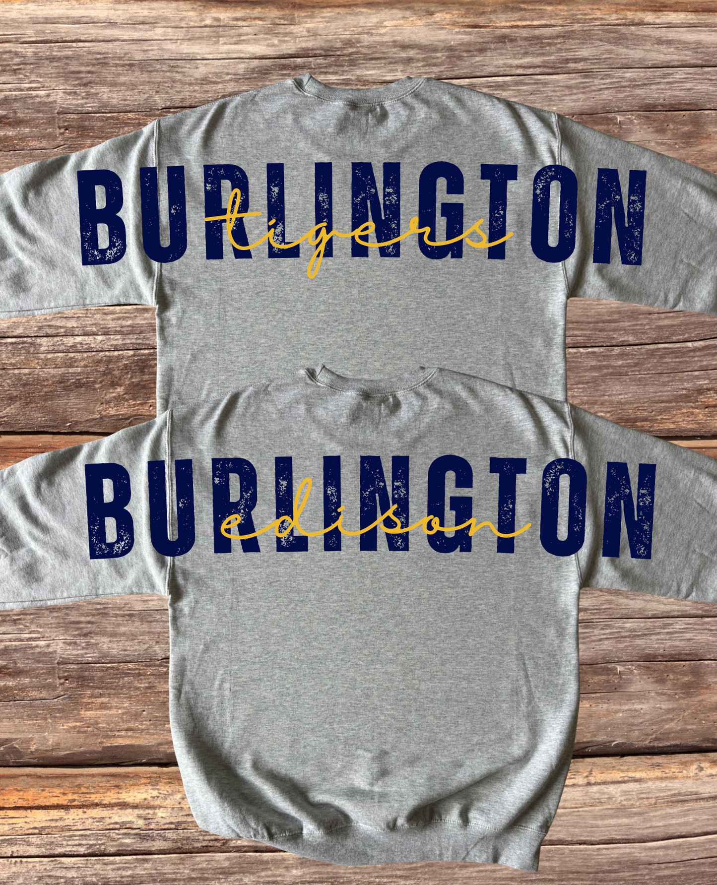 Burlington Edison Large Back Design Crewneck
