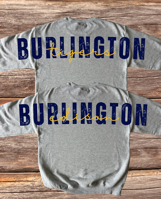 Burlington Edison Large Back Design Crewneck