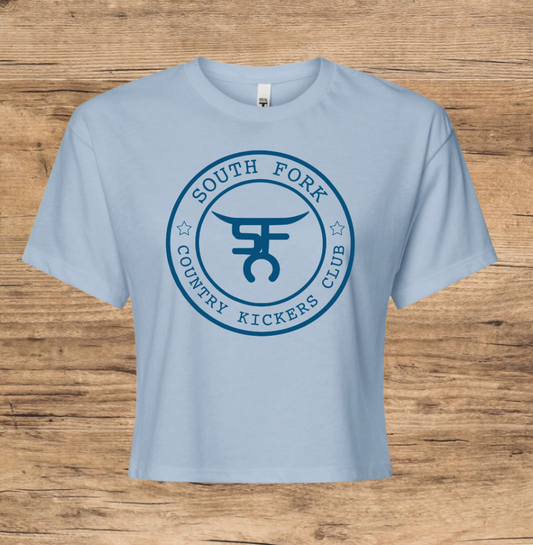South Fork Country Kickers Crop Monochromatic T-Shirt