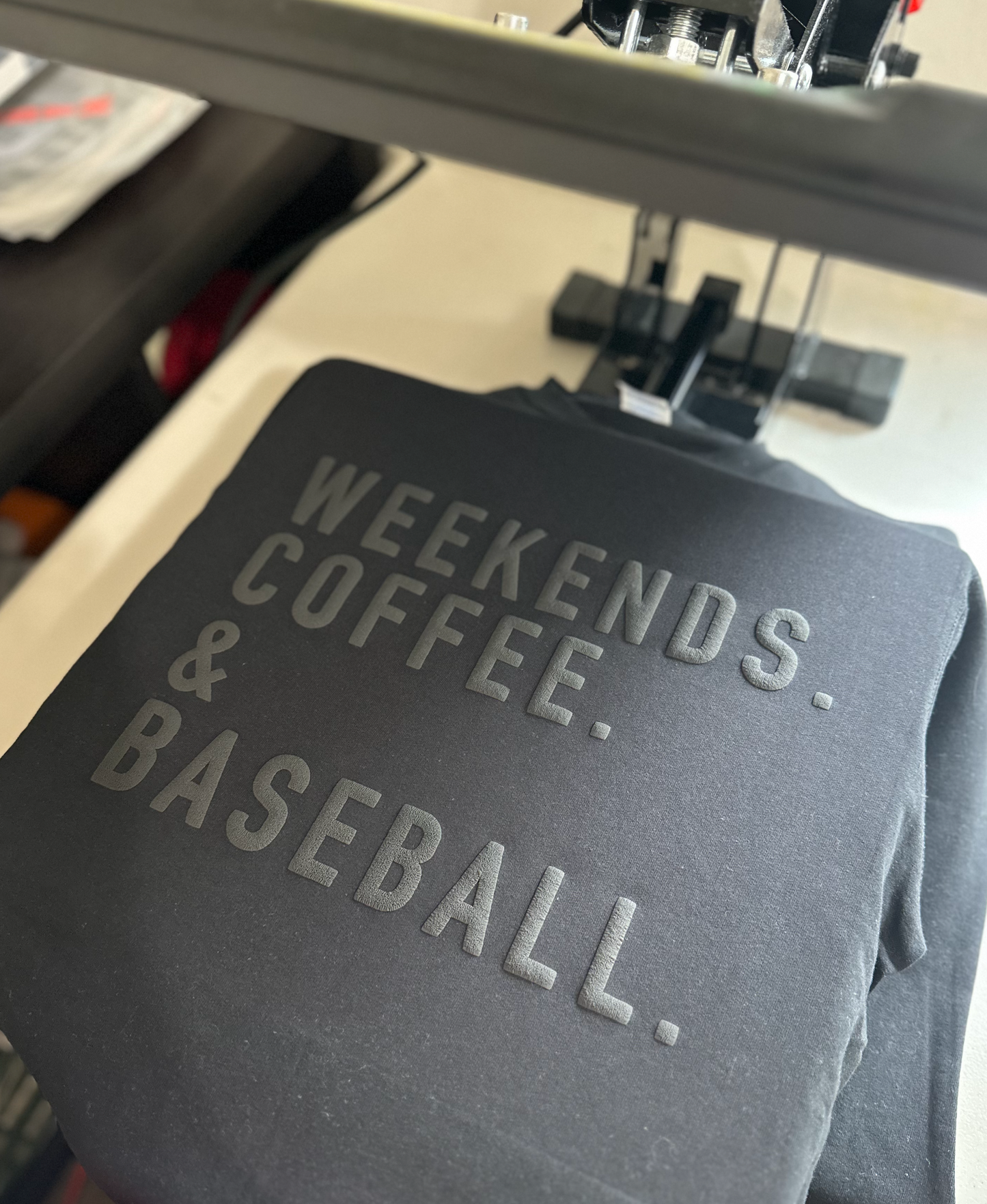 Customizable Puff Print Sweatshirt