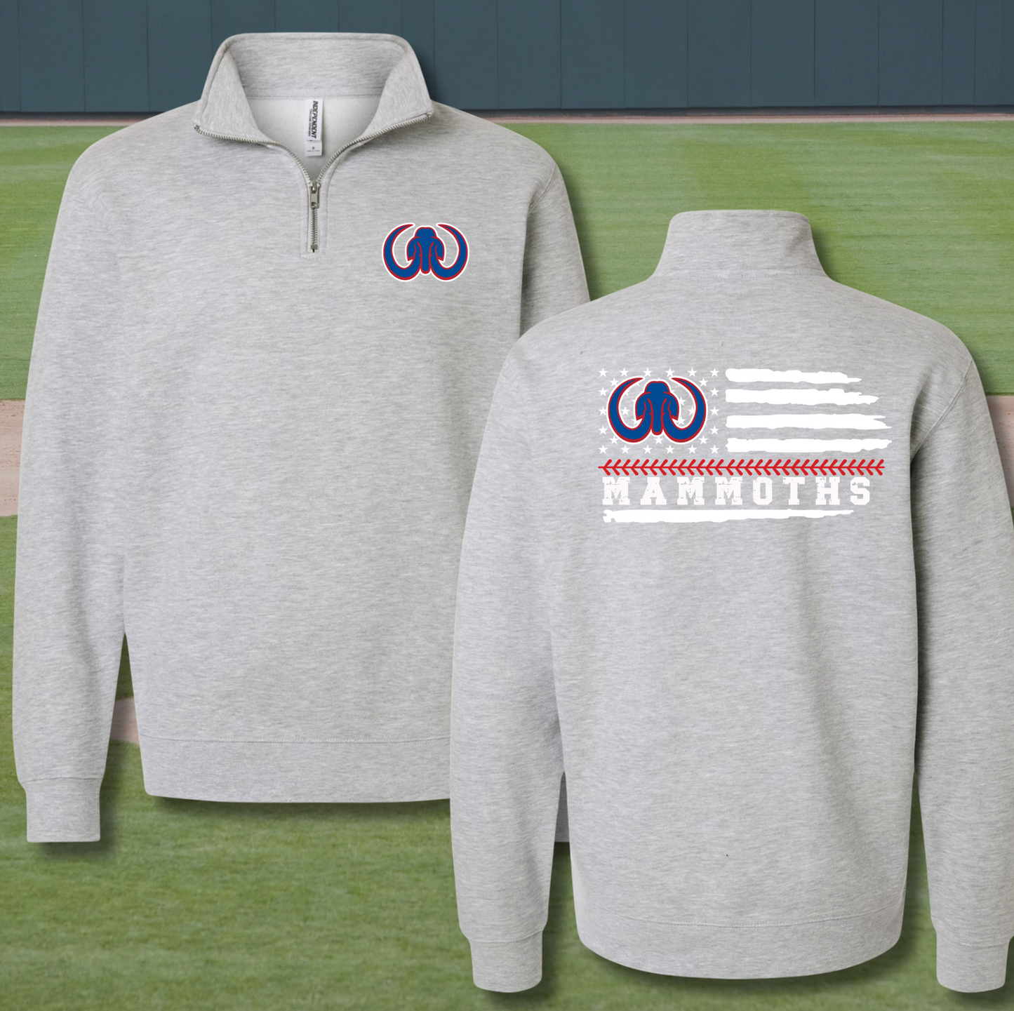 SW Mammoth Baseball 1/4 Zip Sweatshirt
