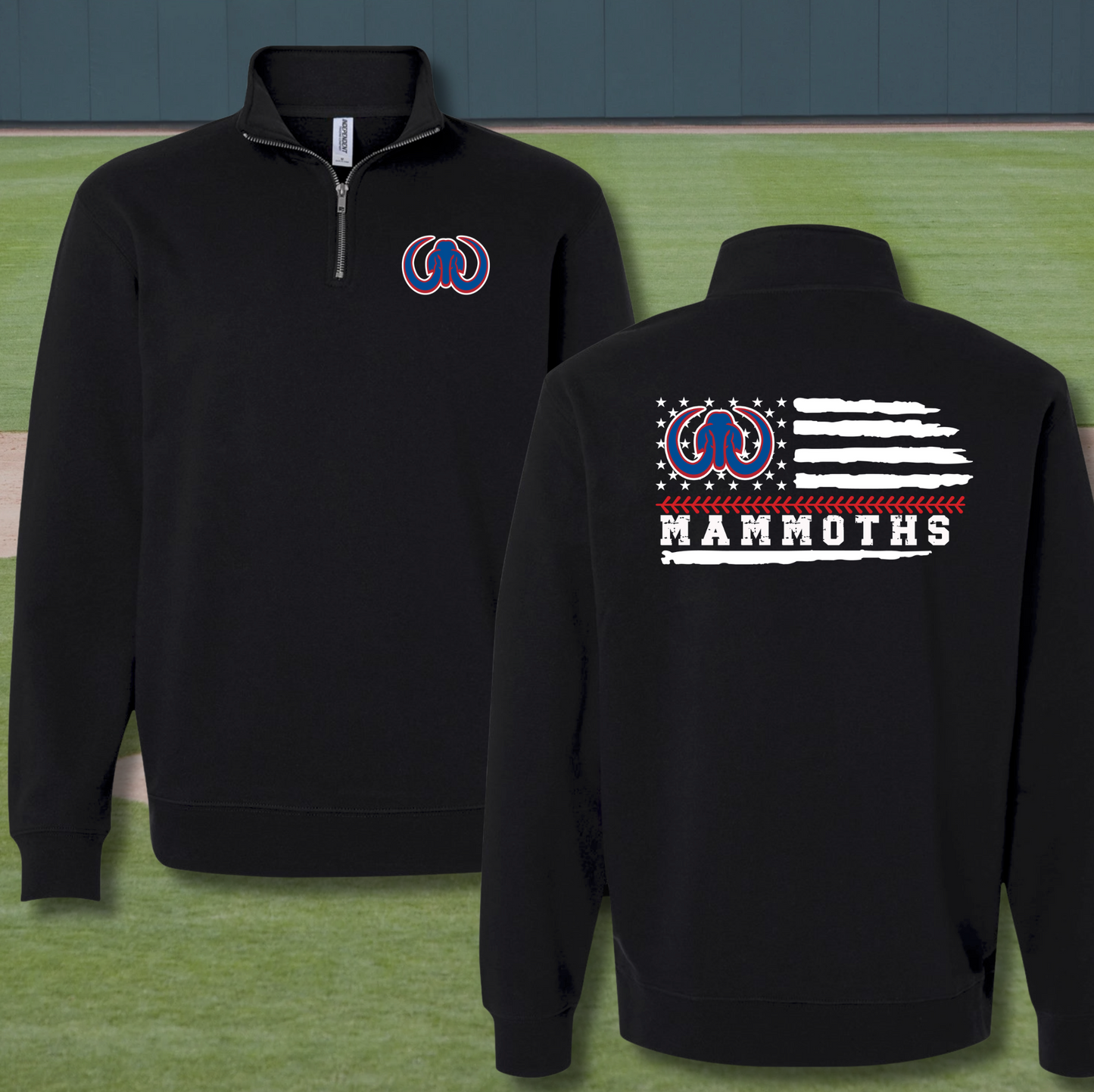 SW Mammoth Baseball 1/4 Zip Sweatshirt