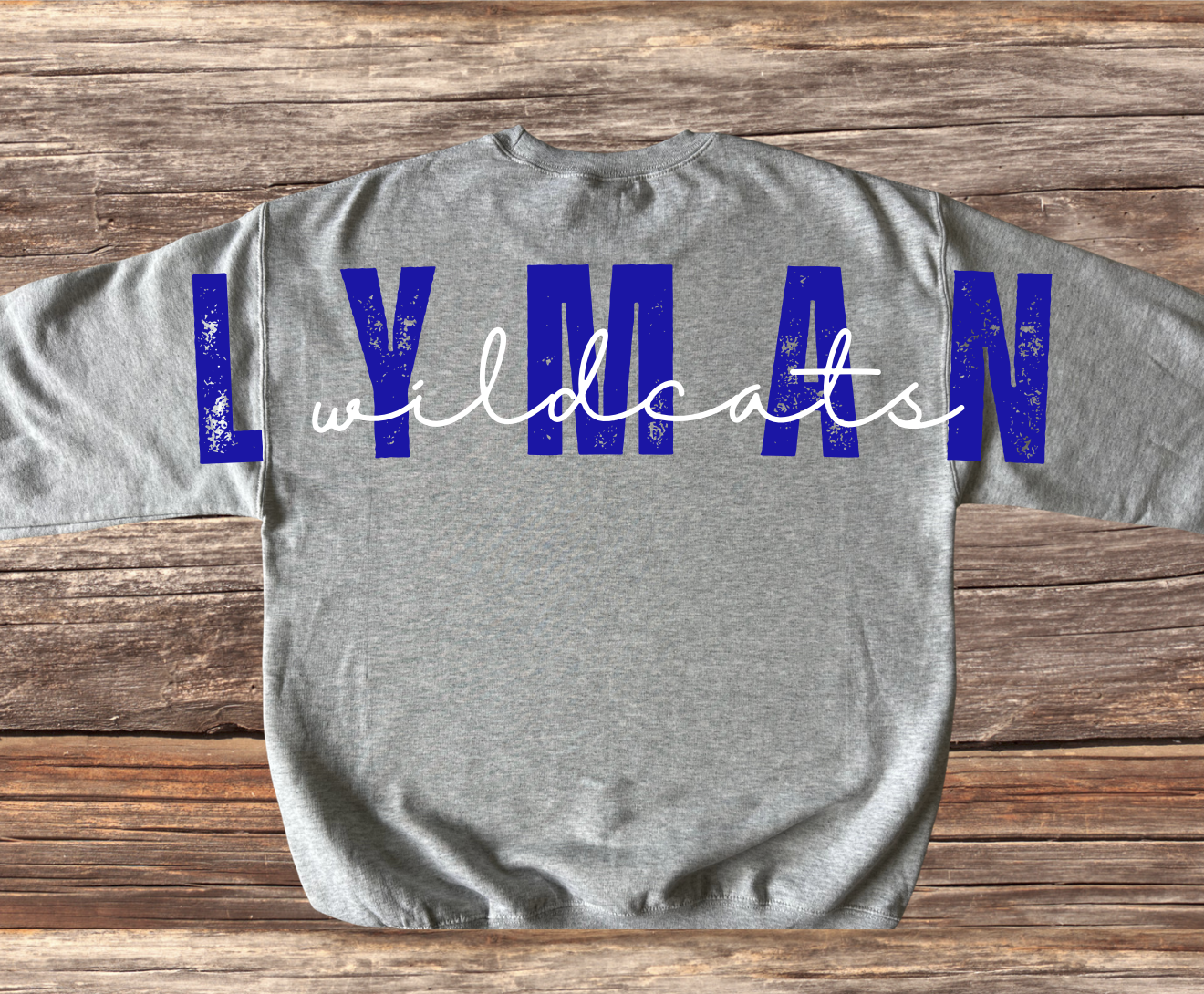 Lyman Wildcats Large Back Design Crewneck