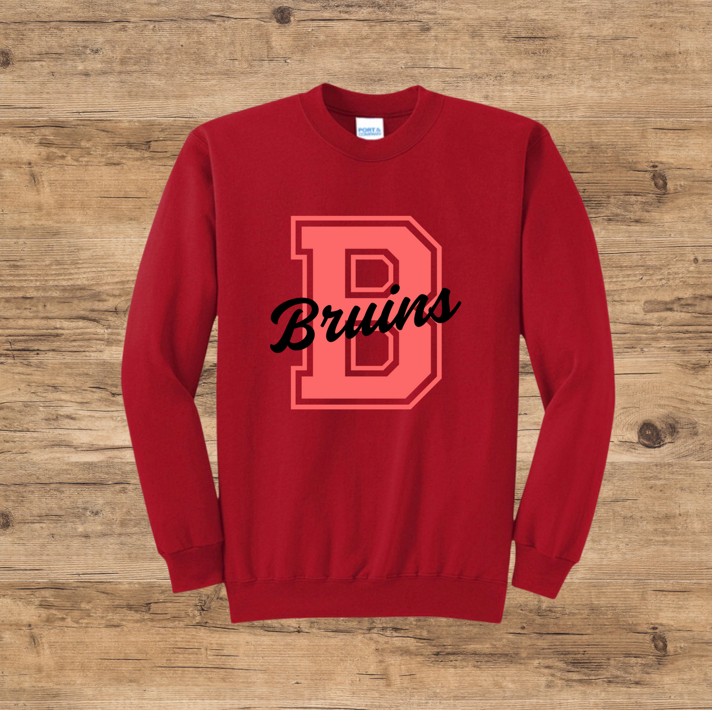 Varsity Letter Mascot Tee + Crewneck