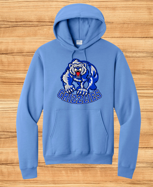 Grizzlies Spirit Hoodie | FREE Custom Name Option